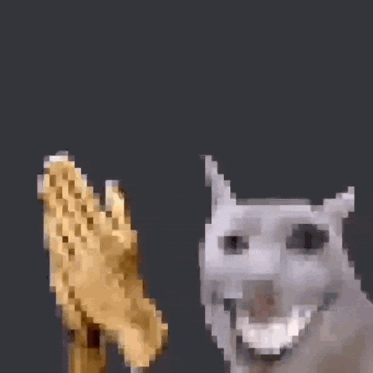 Cat Clapping Smiling Smile Discord Low Quality GIF