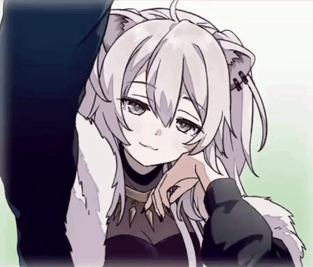 Cat Girl Head Pat GIF
