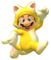 Cat Mario Super Mario 3d World Sticker