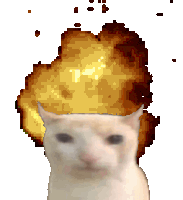 Cat Throwing Fire Sticker