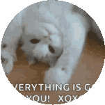 Cat Waving Sticker