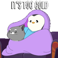 Cat Winter Sticker