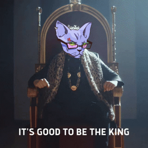 Cats On Crack Catsoncracknft GIF. This 498 x 498 animated GIF is part of our its good to be the king collection. Created by CatsOnCrackNFT. View the…