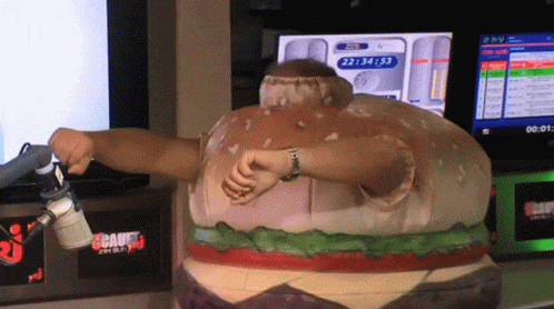 Cauet Burger GIF