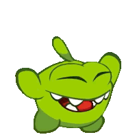 Celebrating Om Nom Sticker