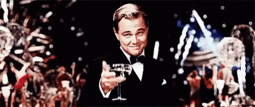 Chúcmừng Leonardodicaprio Greatgasby Cạnly ănmừng Pháohoa GIF. This 498 x 210 animated GIF is part of our leo cheers collection. Related themes include…