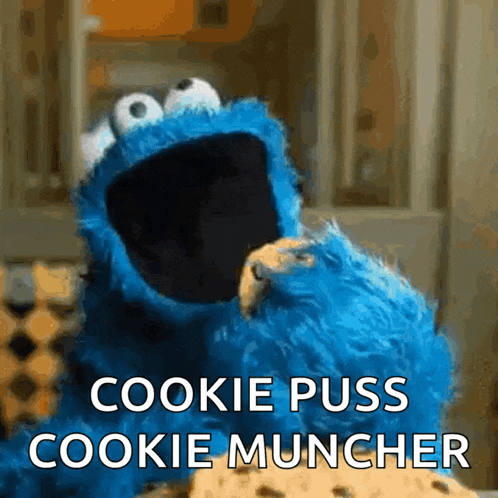 Champagne Barbie Cookie Monster GIF