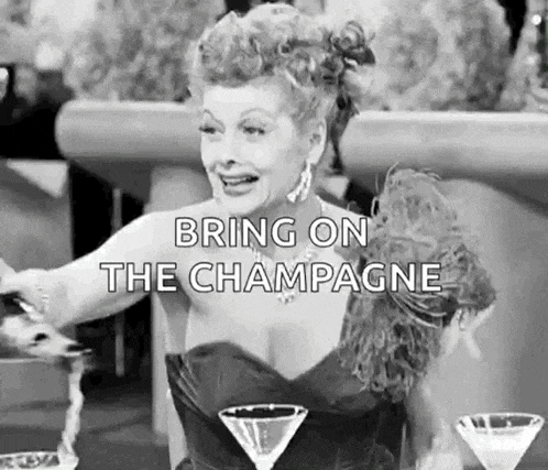 Champagne Happy GIF