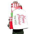 Chanukkah Happy Sticker