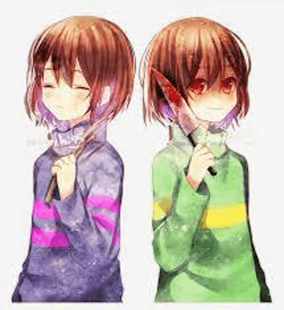 Chara And Frisk Meme