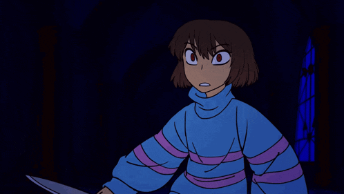 Chara Stronger Than You GIF