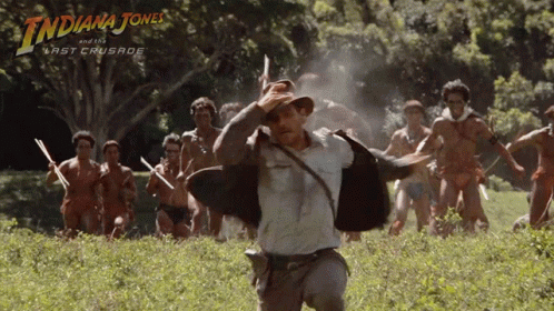 Chasing Indiana Jones GIF