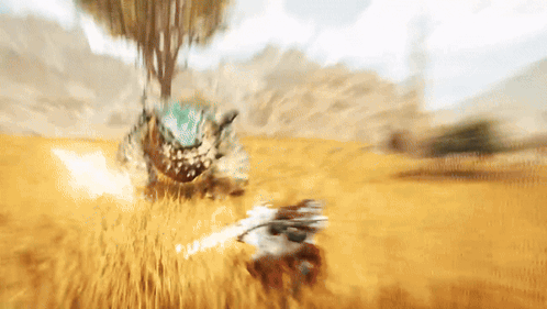 Chatacabra Vs Hunter Mh Wilds GIF. This 498 x 281 animated GIF is part of our monster hunter charge blade collection. Created by Marceline237. View the…