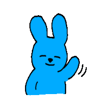 Cheeky Blue Sticker