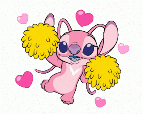 Cheering Lilo And Stitch GIF
