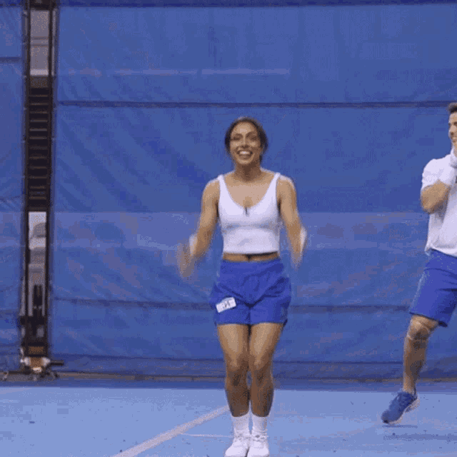 Cheering Michelle Khare GIF