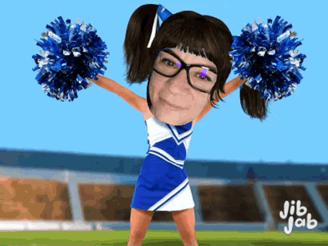 Cheerleader Fran GIF