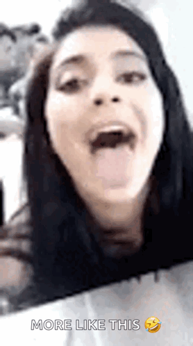 Chelsea Mouth Open GIF