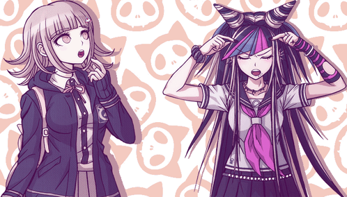 Chiaki Nanami Ibuki Mioda GIF