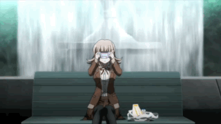 Chiaki Nanami Sleepy GIF