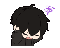 Chibi Anime Boy Sticker