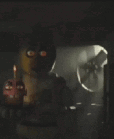 Chica Fnaf GIF. This 394 x 480 animated GIF is part of our five nights at freddys jumpscare collection. Related themes include bite, cupcake, fnaf. Created…