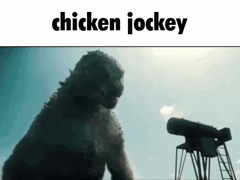 Chicken Jockey Minecraft GIF
