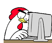 Chickenbro Work Sticker