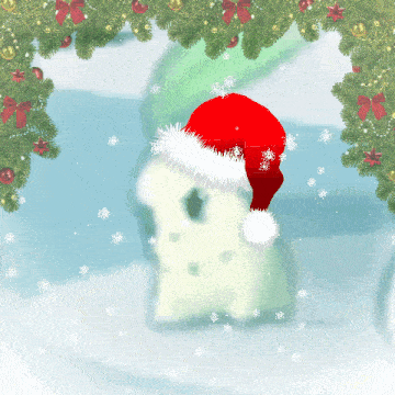 Chikorita Headbang GIF