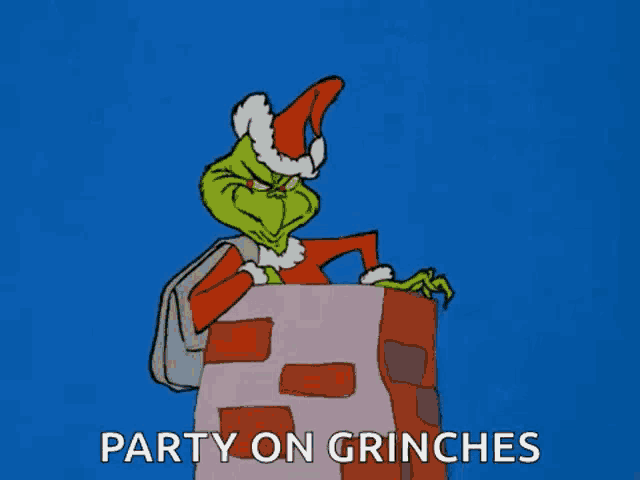 Chimney Grinch GIF