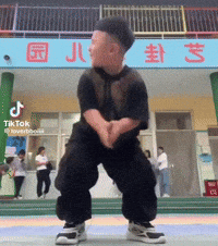 Chinese Kid Dancing Happy Dance GIF