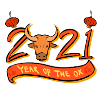 Chinese New Year Year Of The Ox Sticker