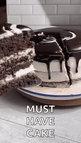 Chocolate Cake Dessert GIF