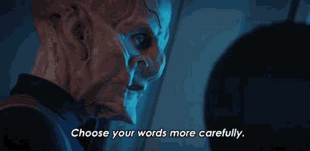 Choose Your Words More Caerfully Saru GIF