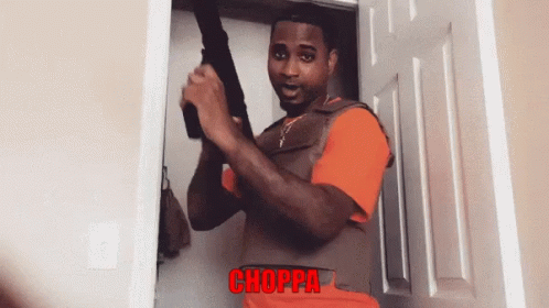 Choppa Shoot GIF. This 498 x 280 animated GIF is part of our get to the choppa collection. Related themes include gun. Created by z6ne. View the original…
