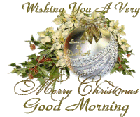 Christmas Morning Merry Christmas Sticker