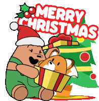 Christmas Pantsbear Sticker