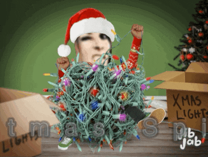 Christmas Spirit Christmas Lights GIF