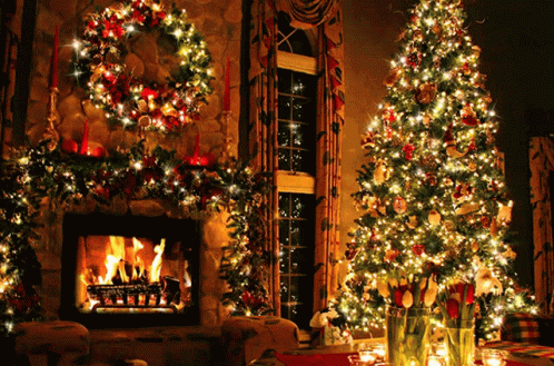 Christmas Tree Decorating GIF