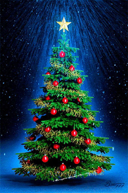 Christmas Tree Sparkle GIF