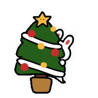 Christmas Tree X-mas Sticker