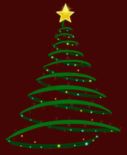 Christmas Trees Decorated Christmas Lights GIF