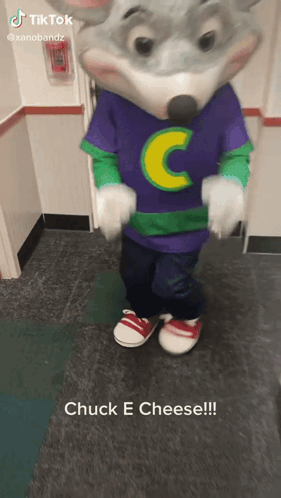 Chuck E Cheese Griddy GIF