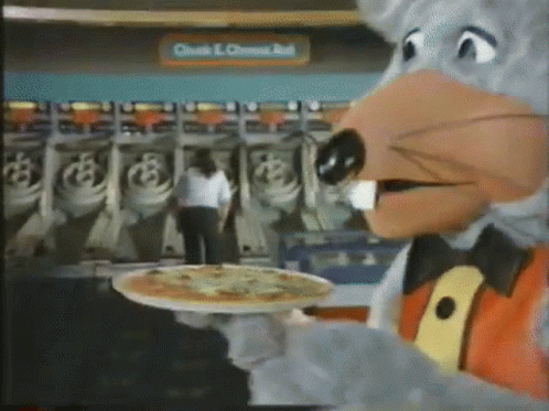 Chuck E Cheese Pizza GIF. This 498 x 373 animated GIF is part of our pizza rat collection. Related themes include chuck e cheese, hungry, pizza. Created by…