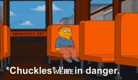 Chuckles Im In Danger GIF. This 462 x 268 animated GIF is part of our imgur simpsons collection. Related themes include the simpsons. Created by…