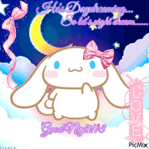 Cinnamoroll Goodnight GIF