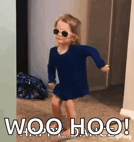 Claire Dancing GIF. This 470 x 498 animated GIF is part of our woo hoo collection. Related themes include baby, blue, dancing. Created by themwords. View…