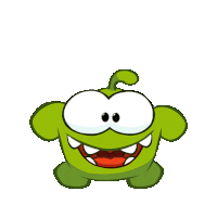 Clapping Om Nom Sticker