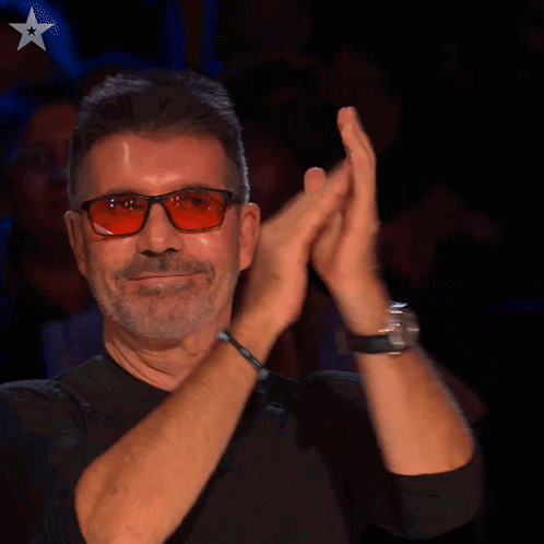 Clapping Simon Cowell GIF