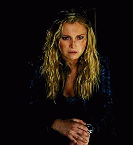 Clarke Griffin Look Up GIF